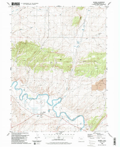 United States Geological Survey Maybell, CO (1986, 24000-Scale) digital map