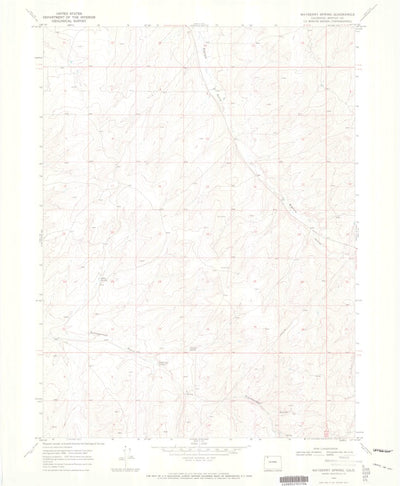 United States Geological Survey Mayberry Spring, CO (1969, 24000-Scale) digital map