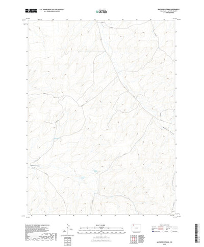 United States Geological Survey Mayberry Spring, CO (2022, 24000-Scale) digital map