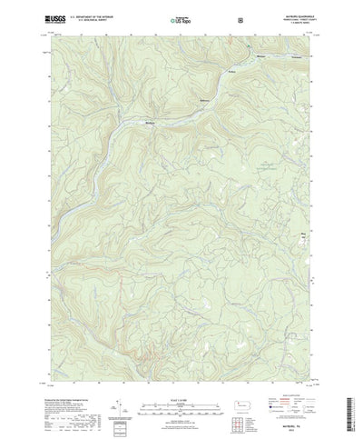 United States Geological Survey Mayburg, PA (2023, 24000-Scale) digital map