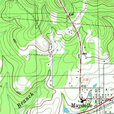 United States Geological Survey Maydelle, TX (1982, 24000-Scale) digital map