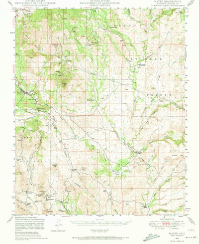 United States Geological Survey Mayer, AZ (1947, 62500-Scale) digital map