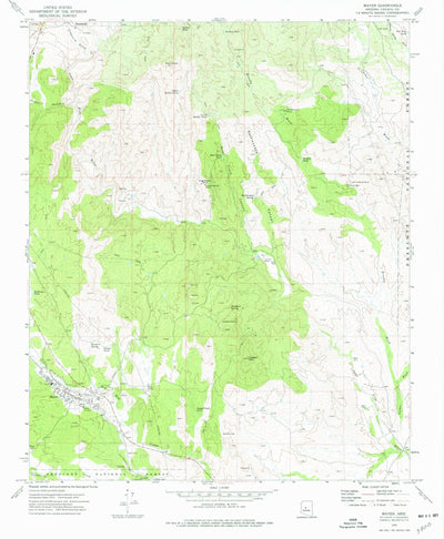 United States Geological Survey Mayer, AZ (1974, 24000-Scale) digital map