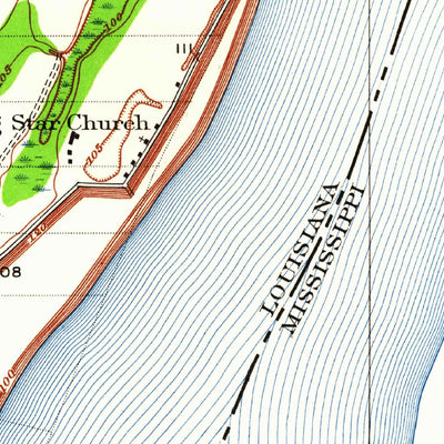 United States Geological Survey Mayersville, MS-LA (1909, 24000-Scale) digital map