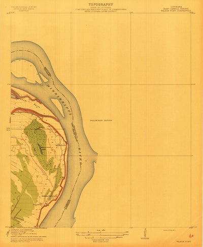 United States Geological Survey Mayersville, MS-LA (1913, 31680-Scale) digital map