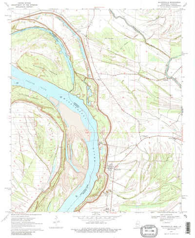 United States Geological Survey Mayersville, MS-LA (1970, 24000-Scale) digital map