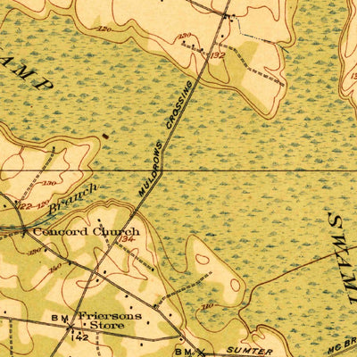 United States Geological Survey Mayesville, SC (1921, 62500-Scale) digital map