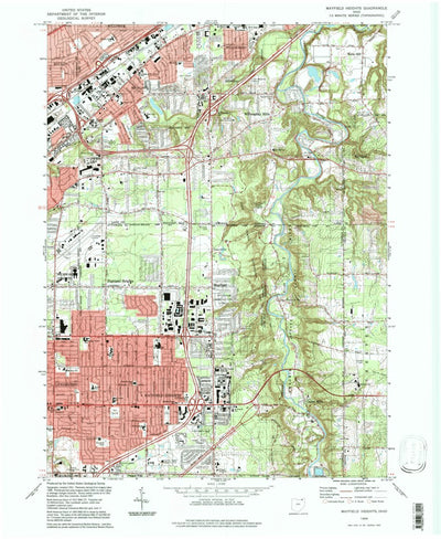 United States Geological Survey Mayfield Heights, OH (1994, 24000-Scale) digital map