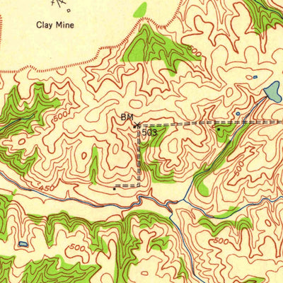 United States Geological Survey Mayfield, KY (1952, 24000-Scale) digital map