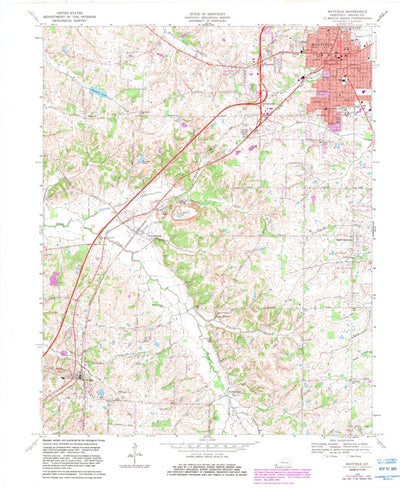 United States Geological Survey Mayfield, KY (1969, 24000-Scale) digital map