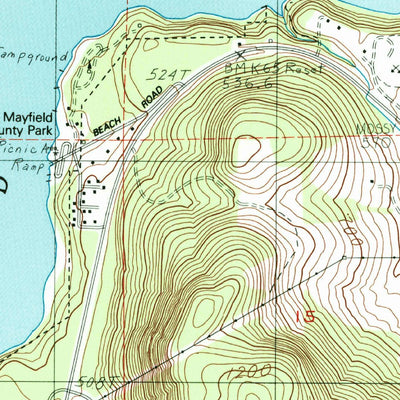 United States Geological Survey Mayfield Lake, WA (1984, 24000-Scale) digital map