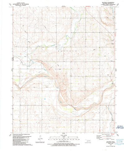 United States Geological Survey Mayfield, OK (1989, 24000-Scale) digital map