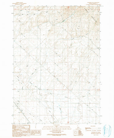 United States Geological Survey Mayfield SE, ID (1990, 24000-Scale) digital map