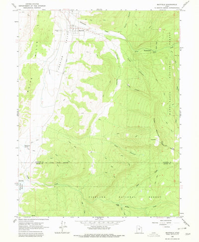 United States Geological Survey Mayfield, UT (1965, 24000-Scale) digital map