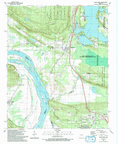 United States Geological Survey Mayflower, AR (1987, 24000-Scale) digital map