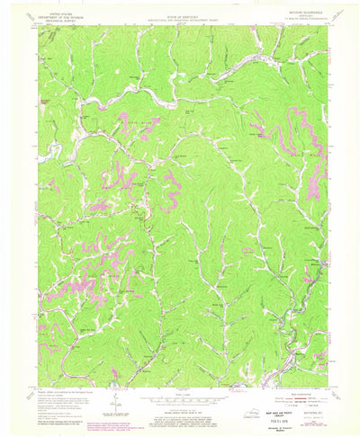United States Geological Survey Mayking, KY (1954, 24000-Scale) digital map