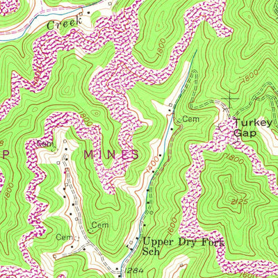 United States Geological Survey Mayking, KY (1954, 24000-Scale) digital map
