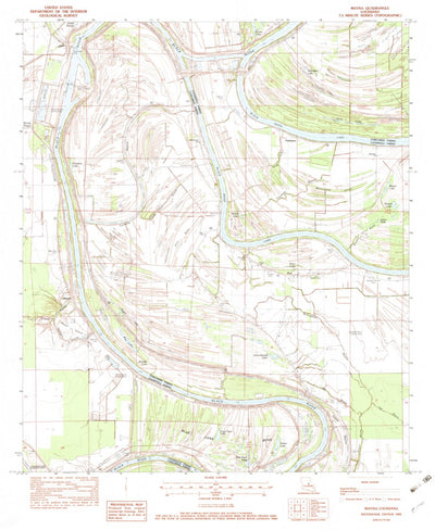 United States Geological Survey Mayna, LA (1982, 24000-Scale) digital map