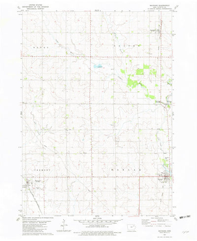 United States Geological Survey Maynard, IA (1981, 24000-Scale) digital map