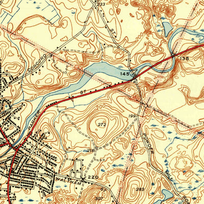United States Geological Survey Maynard, MA (1943, 31680-Scale) digital map