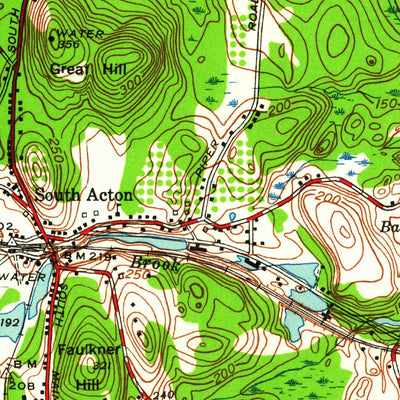 United States Geological Survey Maynard, MA (1950, 24000-Scale) digital map