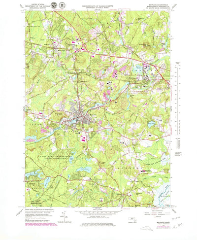 United States Geological Survey Maynard, MA (1965, 25000-Scale) digital map