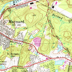 United States Geological Survey Maynard, MA (1965, 25000-Scale) digital map