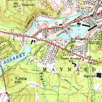 United States Geological Survey Maynard, MA (1965, 25000-Scale) digital map