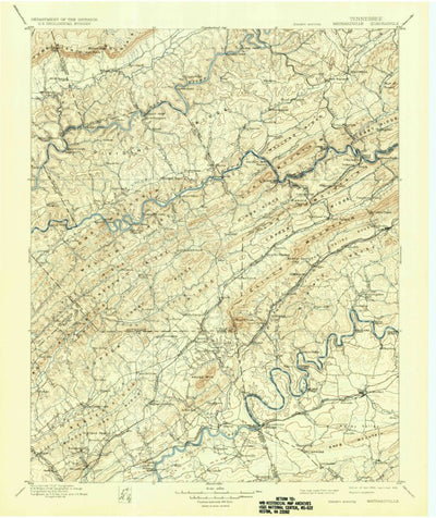 United States Geological Survey Maynardville, TN (1900, 125000-Scale) digital map