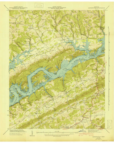 United States Geological Survey Maynardville, TN (1941, 24000-Scale) digital map
