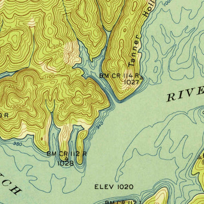 United States Geological Survey Maynardville, TN (1941, 24000-Scale) digital map