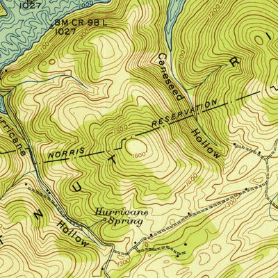United States Geological Survey Maynardville, TN (1941, 24000-Scale) digital map