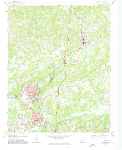 United States Geological Survey Mayodan, NC (1971, 24000-Scale) digital map