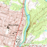 United States Geological Survey Mayodan, NC (1971, 24000-Scale) digital map