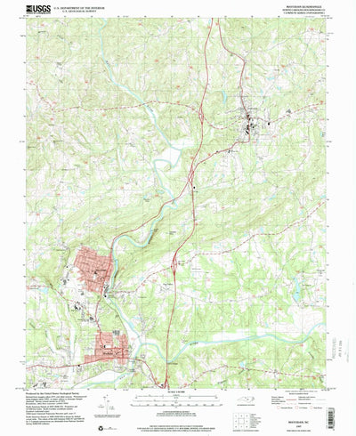 United States Geological Survey Mayodan, NC (1997, 24000-Scale) digital map