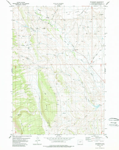 United States Geological Survey Mayoworth, WY (1979, 24000-Scale) digital map