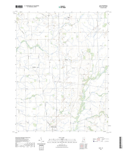 United States Geological Survey Mays, IN (2022, 24000-Scale) digital map