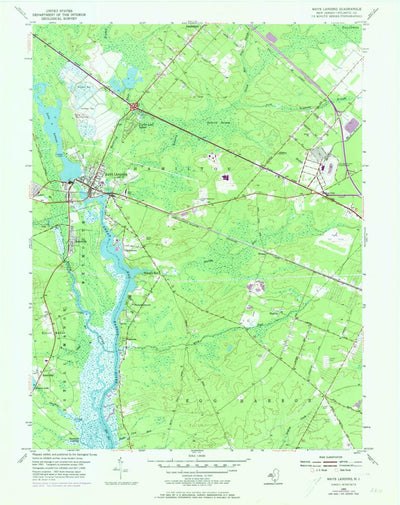 United States Geological Survey Mays Landing, NJ (1955, 24000-Scale) digital map