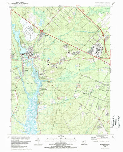 United States Geological Survey Mays Landing, NJ (1989, 24000-Scale) digital map