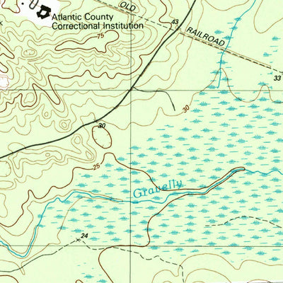 United States Geological Survey Mays Landing, NJ (1989, 24000-Scale) digital map