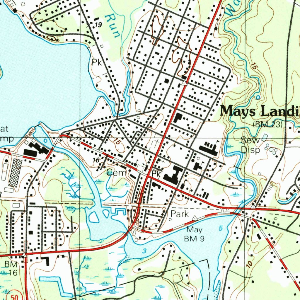 Mays Landing, NJ (1989, 24000-Scale) Map by United States