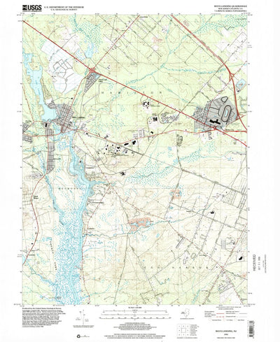 United States Geological Survey Mays Landing, NJ (1995, 24000-Scale) digital map