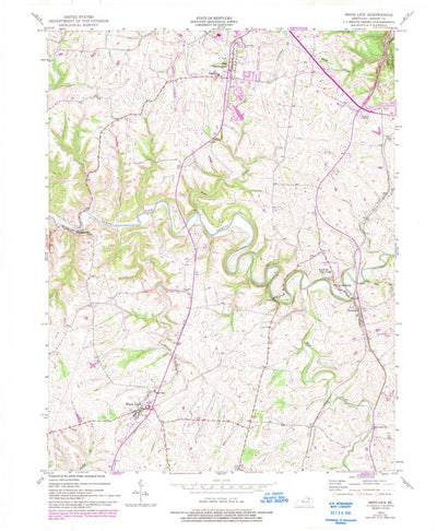 United States Geological Survey Mays Lick, KY (1952, 24000-Scale) digital map