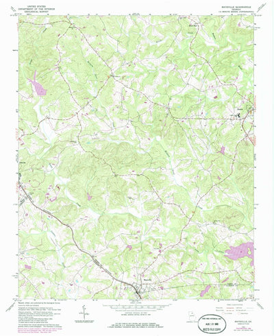 United States Geological Survey Maysville, GA (1964, 24000-Scale) digital map