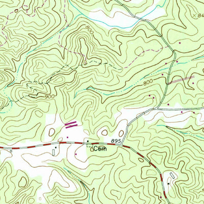 United States Geological Survey Maysville, GA (1964, 24000-Scale) digital map