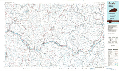 United States Geological Survey Maysville, KY-OH (1986, 100000-Scale) digital map