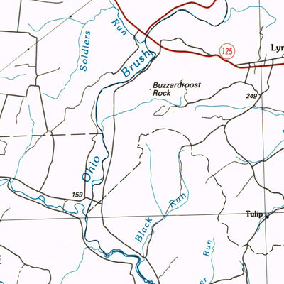 United States Geological Survey Maysville, KY-OH (1986, 100000-Scale) digital map