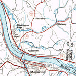 United States Geological Survey Maysville, KY-OH (1986, 100000-Scale) digital map