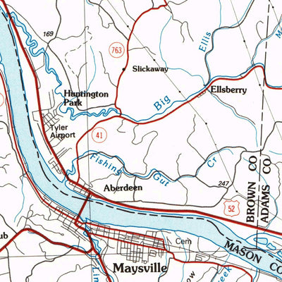 United States Geological Survey Maysville, KY-OH (1986, 100000-Scale) digital map