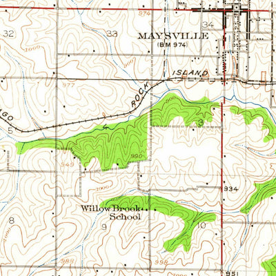 United States Geological Survey Maysville, MO (1923, 62500-Scale) digital map